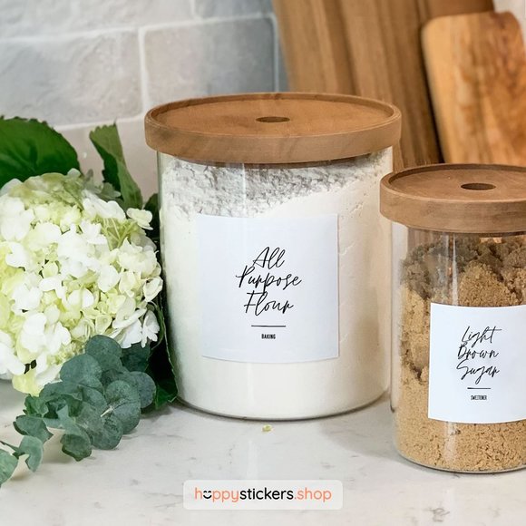 36 Labels • Jelly Minimalist Pantry for Kitchen Storage • Organization Labels - Picture 9 of 17